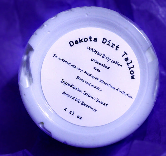 Unscented Whipped Tallow Moisturizer – Small Batch, Handmade