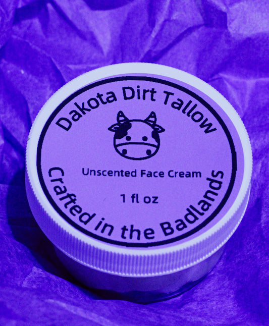 Unscented Tallow Face Balm – Small Batch, Handmade